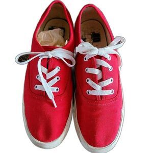 PRO Keds Royal Lo Top  Red Canvas Sneakers Women's Size 8
